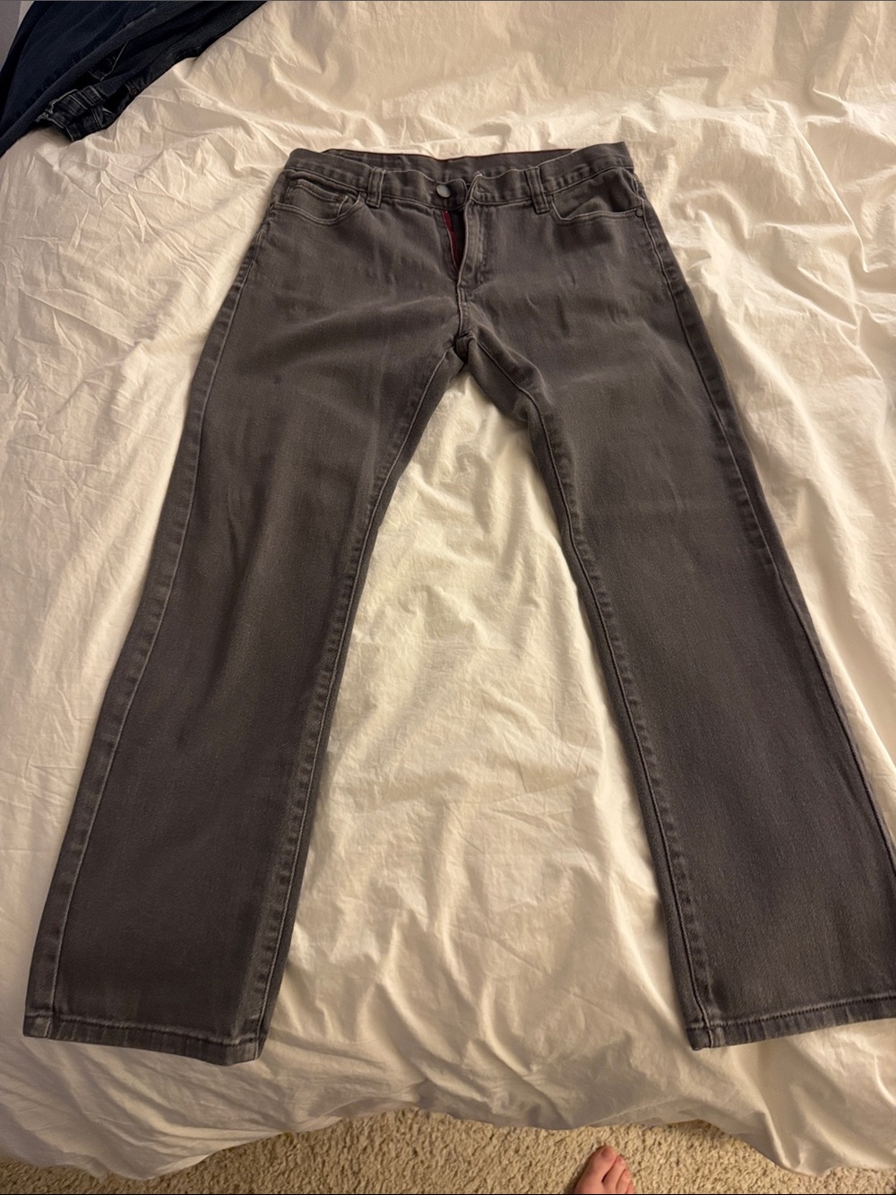 Active Ride Shop Men’s Dark Gray Straight Jeans